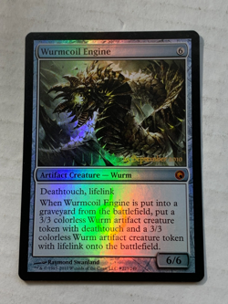 MTG Wurmcoil Engine Scars of Mirrodin Promos LP FOIL - Image 1