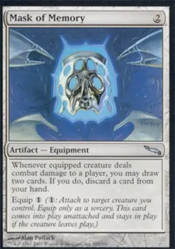 Mask of Memory - Light Play MTG Mirrodin - Image 1