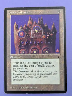 MTG Magic the Gathering: The Dark: Stone Calendar Rare - MP - Image 1