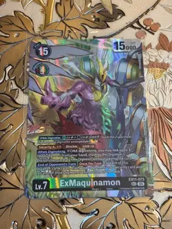 Digimon Card Game ExMaquinamon Secret Rare Dawn of Liberator EX11-073 SEC - Image 1