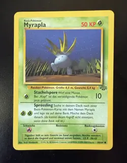 2000 Myrapla (Oddish) 58/64 - Jungle Set - Pokemon TCG - German Common Card - Image 1
