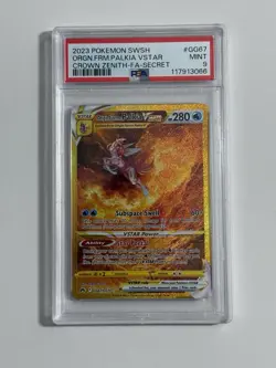 2023 Pokemon Sword Shield SWSH Crown Zenith Origin Forme Palkia VStar PSA 9 - Image 1