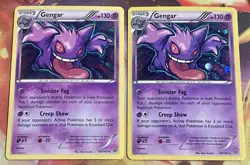 Pokemon TCG: 2015 XY Breakthrough Gengar Cosmos Holo 60/162 (2 Cards) - Image 1