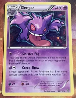 Pokemon TCG: 2015 XY Breakthrough Gengar Cosmos Holo 60/162 (2 Cards) - Image 2
