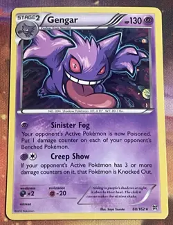 Pokemon TCG: 2015 XY Breakthrough Gengar Cosmos Holo 60/162 (2 Cards) - Image 4