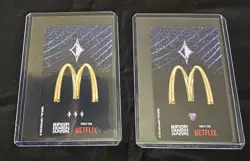 McDonald's Kpop Demon Hunter Card Rumi Jinu Hands Holo Ultra Rare and Rumi Holo - Image 2