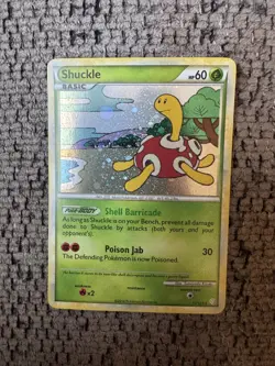 2010 Pokemon Heartgold & Soulsilver 11/123 Shuckle Reverse Holo LP Rare Card - Image 1