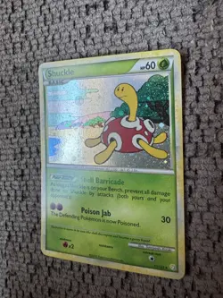 2010 Pokemon Heartgold & Soulsilver 11/123 Shuckle Reverse Holo LP Rare Card - Image 2