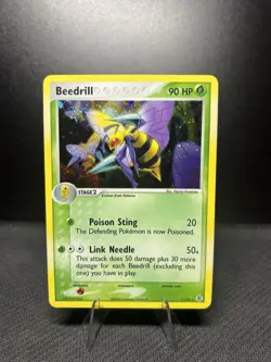 Pokemon TCG Beedrill Holo Rare Card 1/112 EX FireRed & LeafGreen LP Condition - Image 1