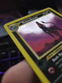 2001 Pokemon Houndoom First Edition Neo Revelation Holo Card 8/64 - Image 5