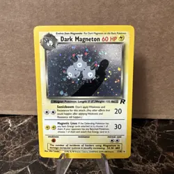 Pokemon Dark Magneton TCG Holo Rare Card 11/82 - Image 1