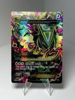 Pokemon TCG M Rayquaza EX Full Art Ultra Rare Card XY Roaring Skies - Image 1