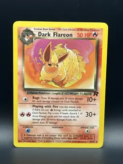Dark Flareon 35/82 Team Rocket Non-Holo - TCG Pokemon - LP - Image 1