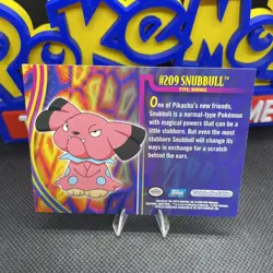 Pokemon Card - Snubbull #209 - Johto Series - Topps - Image 2