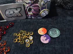 Japan Official Pokemon Trading Card Game Acrylic Damage Counters Set W/box - Image 3