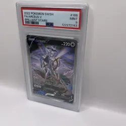 2022 Pokemon Arceus V Alternate Art PSA 9, 166/172, Brilliant Stars - Image 3