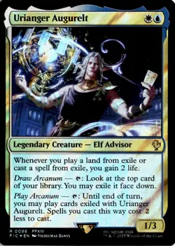 MTG Commander: FINAL FANTASY Surge Foil Urianger Augurelt R 96 NM Pack Fresh Act - Image 1