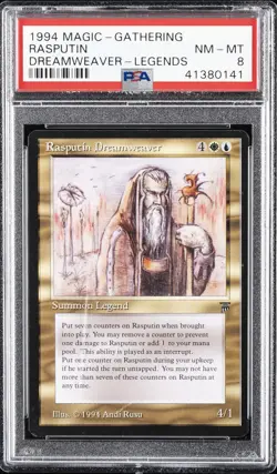 1994 MTG LEGENDS RASPUTIN DREAMWEAVER PSA 8 - Image 1