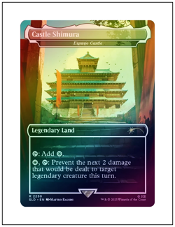 1x Castle Shimura, 2230, Foil, Ghost of Tsushima Secret Lair Magic MTG NM - Image 1