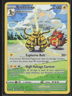 Electivire Ultra Rare Crown Zenith: Galarian Gallery GG08/GG70 NM Pokemon Card - Image 1