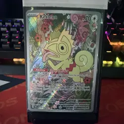 Pokemon Kecleon SV08 Illustration Rare Full Art Holo Basic 70 HP 213/197 English - Image 1