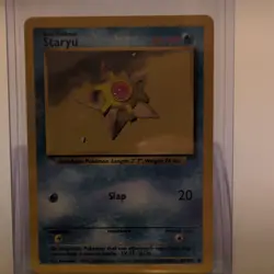 Pokemon Staryu Base Set 65/102 Regular Common 1999 English 40 HP TCG Card - Image 1