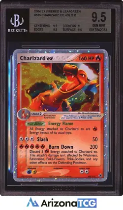 Pokemon 2004 Charizard ex 105/112 Holo EX FireRed & LeafGreen BGS 9.5 - Image 1