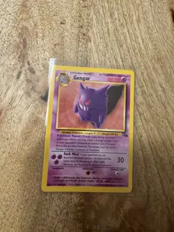 Pokemon Gengar 20/62 Fossil Rare Stage 2 80 HP Regular Unlimited Wotc 1999 - Image 1