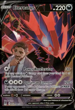 Pokemon Eternatus V Ultra Rare SWSH11: Lost Origin Trainer Gallery TG21/TG30 NM - Image 1