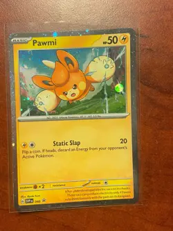 Pokemon TCG Pawmi (Cosmos Holo) 040 Sv: Scarlet & Violet Black Star Promo - Image 1