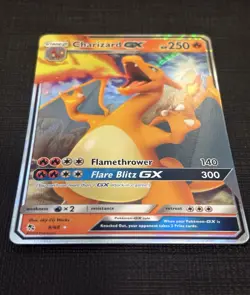 2019 POKEMON HIDDEN FATES CHARIZARD GX 9/68 ULTRA RARE - Image 2