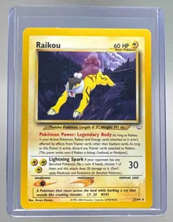 Raikou 2001 Pokemon Neo Revelation #22/64 - Image 1
