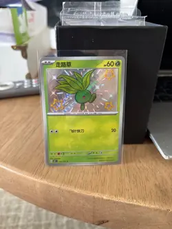 Chinese Oddish 157/151 Scarlet & Violet 151 Baby Shiny Holo Rare Pokemon 2025 NM - Image 1