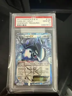 Pokemon Lugia EX Legendary Treasures Ultra Rare #102 PSA 10 Gem Mint POP 48 - Image 3