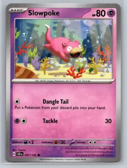 Slowpoke #057/142 Stellar Crown Common - Pokemon Cards D76 - Image 1