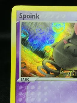 Spoink Reverse Holo 65/106 Pokemon TCG EX Emerald Stamped LP - Image 2
