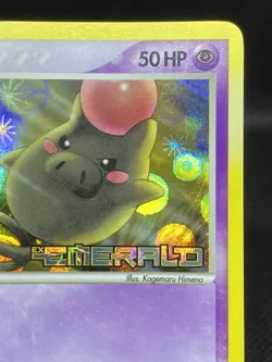 Spoink Reverse Holo 65/106 Pokemon TCG EX Emerald Stamped LP - Image 3