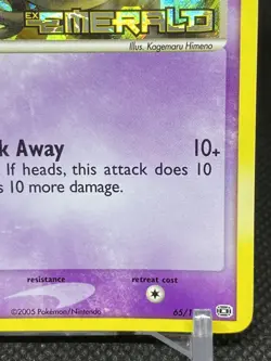 Spoink Reverse Holo 65/106 Pokemon TCG EX Emerald Stamped LP - Image 5