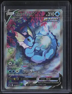 2021 Pokemon Black Star Promo Premium Collection #SWSH181 Vaporeon V - Image 1