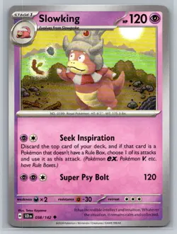 Slowking #058/142 Stellar Crown Uncommon - Pokemon Cards D76 - Image 1