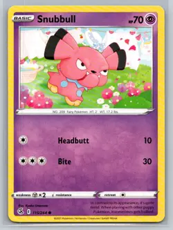 Snubbull #115/264 SWSH08: Fusion Strike Common - Pokemon Cards D76 - Image 1