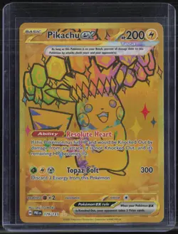 2025 Pokemon PRE EN Hyper Rare #179 Pikachu ex - Image 1
