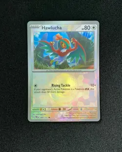 2025 Pokemon TCG English Hawlucha PRE EN 089/131 Master Ball Holo EW27 - Image 1