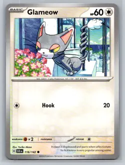Glameow #116/142 Stellar Crown Common - Pokemon Cards F54 - Image 1