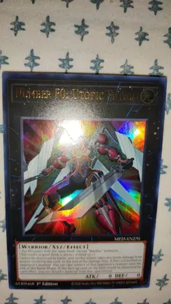 Yu-Gi-Oh! TCG Number F0: Utopic Future MP25-EN270 1st Edition Ultra Rare NM - Image 1