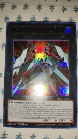 Yu-Gi-Oh! TCG Number F0: Utopic Future MP25-EN270 1st Edition Ultra Rare NM - Image 2