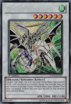 Yugioh Dragunity Knight - Gae Bulg HA03-EN057 Secret Rare 1st Edition MP - Image 1