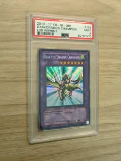 Yu-Gi-Oh! TCG Gaia the Dragon Champion LOB-125 Unlimited Secret Rare PSA 9 - Image 1