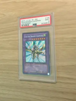 Yu-Gi-Oh! TCG Gaia the Dragon Champion LOB-125 Unlimited Secret Rare PSA 9 - Image 2
