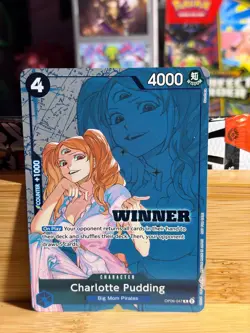 CHARLOTTE PUDDING (WINNER PACK 2025) OP06-047 Promo Foil One Piece TCG NM - Image 1